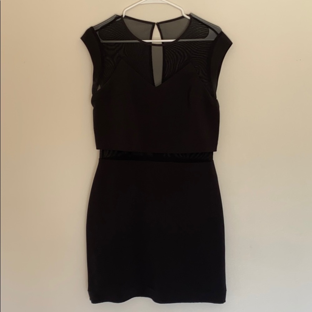 Black mini dress
